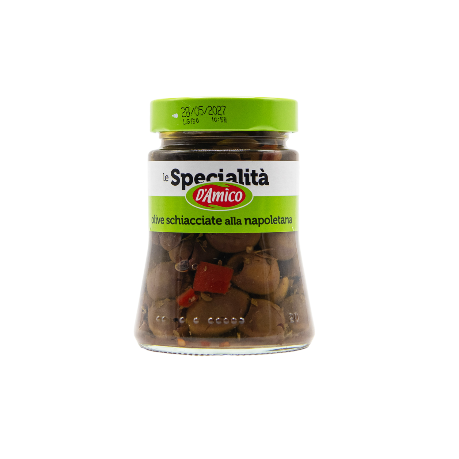 Eingelegte Oliven nach neapolitanischer Art in Öl im 280 Gramm Glas aus dem L'Osteria Shop