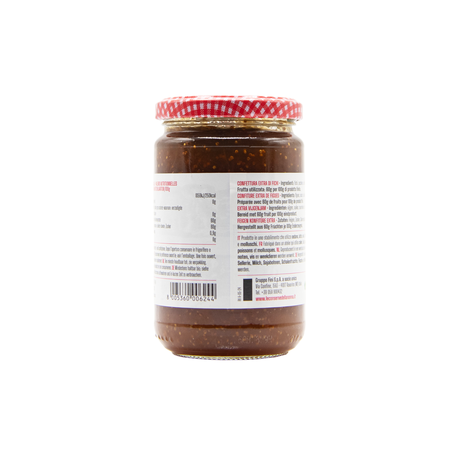 Feigenkonfitüre aus italienischen Feigen im 330 Gramm Glas aus dem L'Osteria Shop