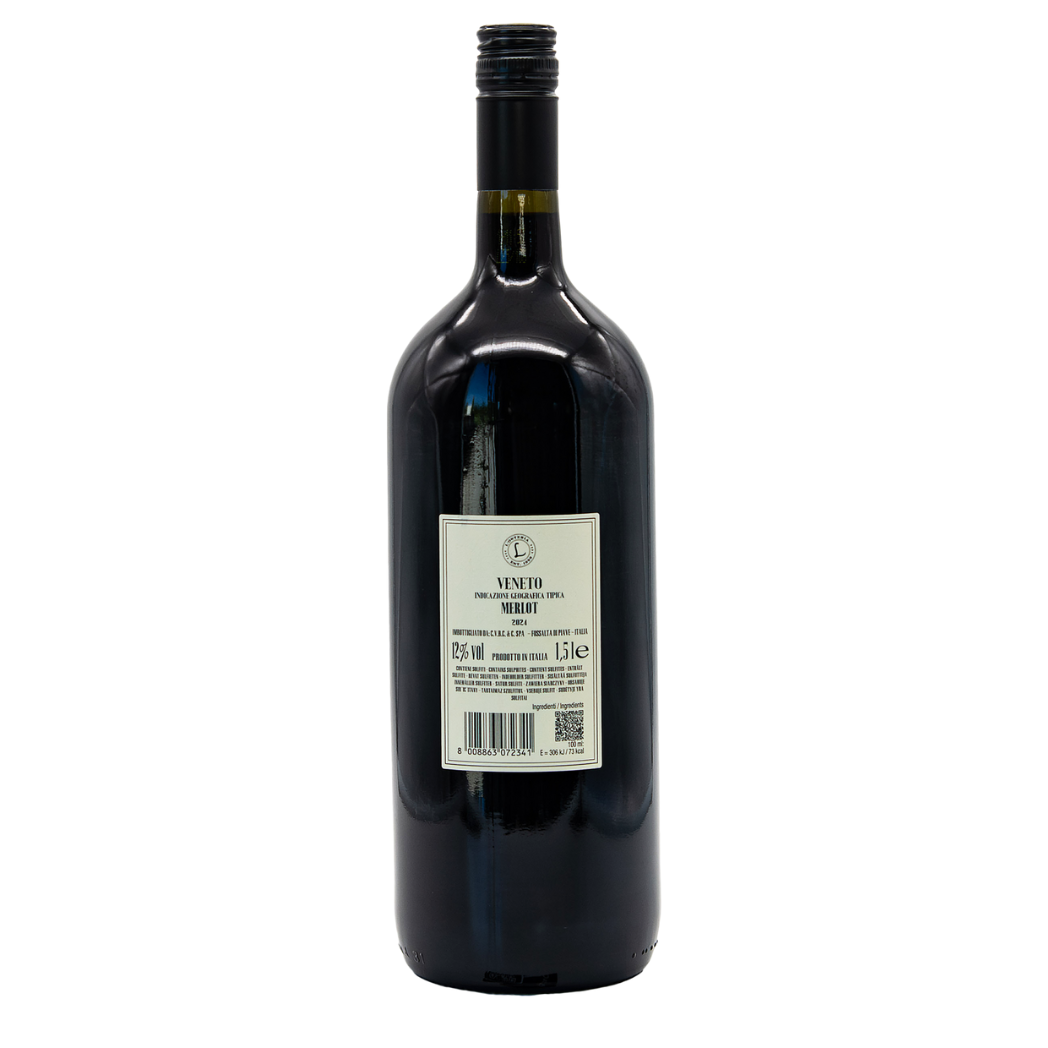 Die Inhaltsstoffe vom Original L'Osteria Merlot in der 1,5 Liter Flasche im L'Osteria Shop