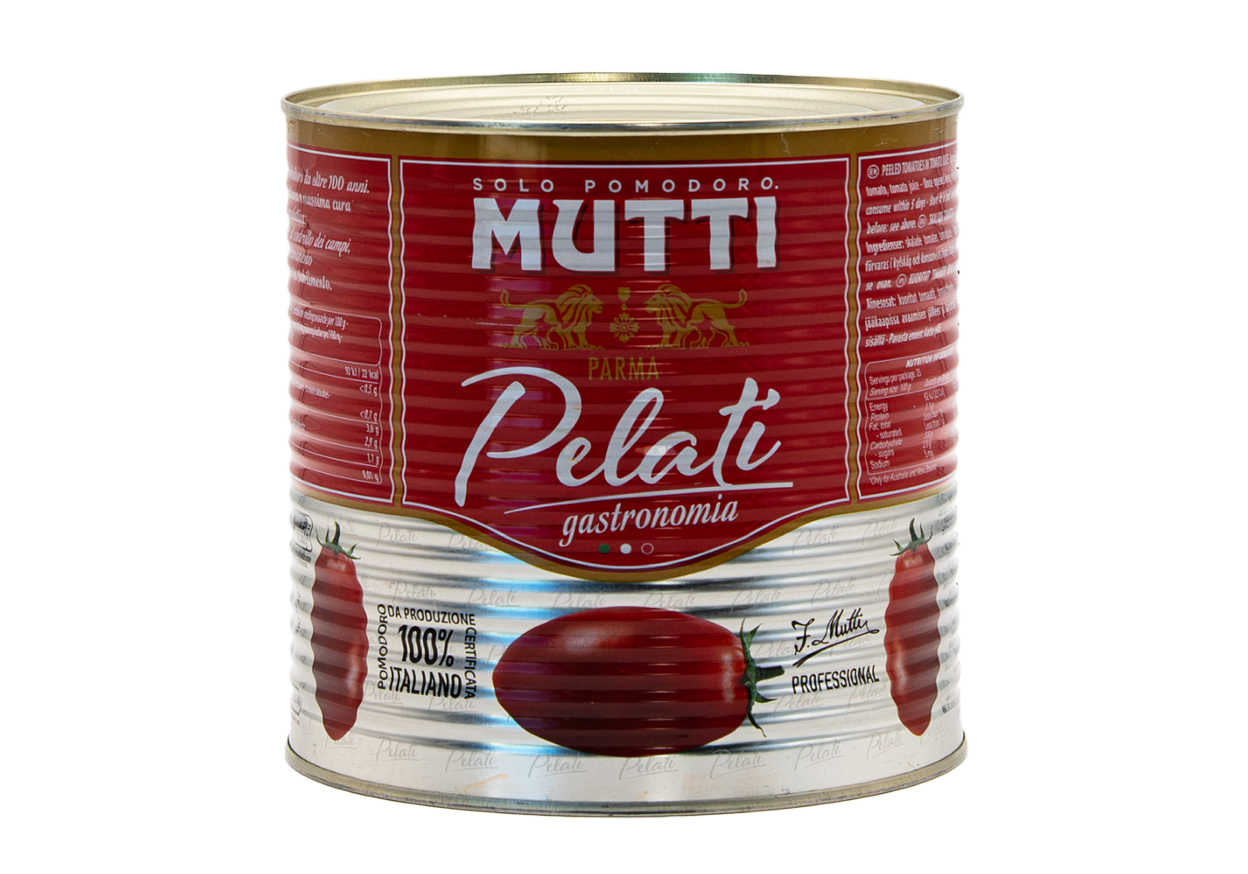 Die 2650 ml Großpackung Schältomaten von Mutti im L'Osteria Shop