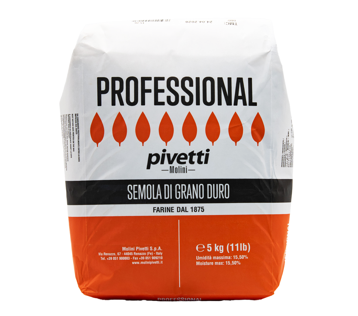 Das perfekte Pastamehl aus Hartweizengries in der 5 Kg Vorratspackung aus dem L'Osteria Shop