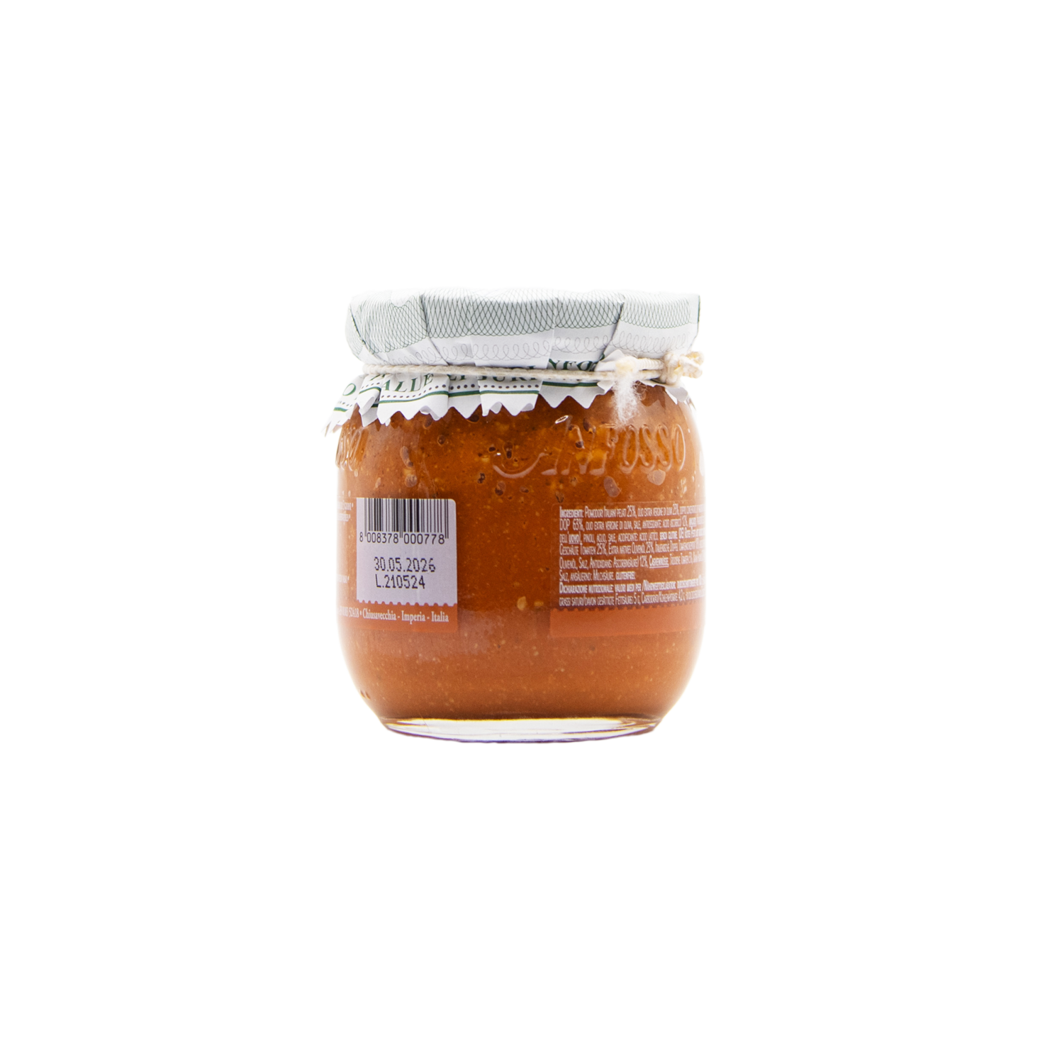 Rotes Pesto Basilikum Genovese im 180 Gramm Glas aus dem L'Osteria Shop