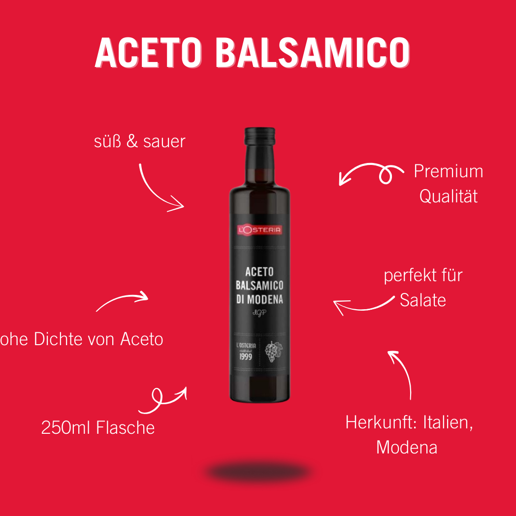 ACETO BALSAMICO DI MODENA L'OSTERIA 250 ML  IGP