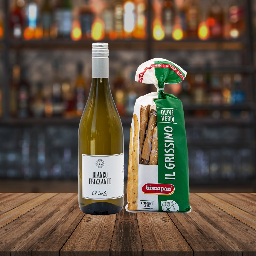 Bianco Frizzante & Grissino Olive