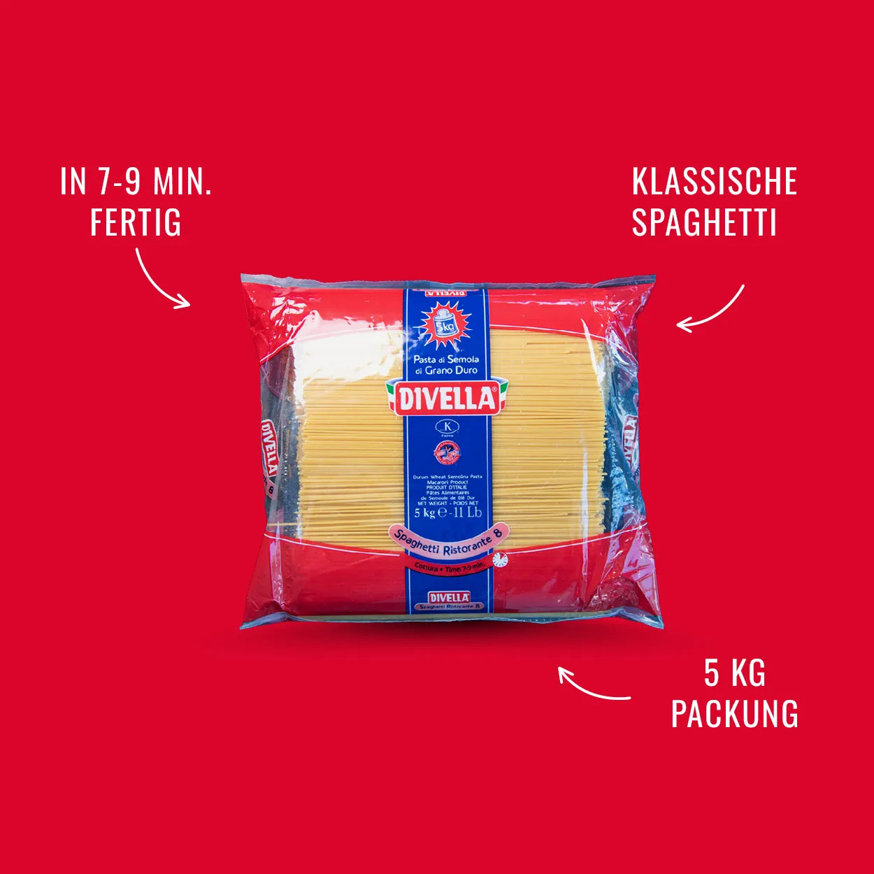Divella Spaghetti Ristorante No.8 5 Kg