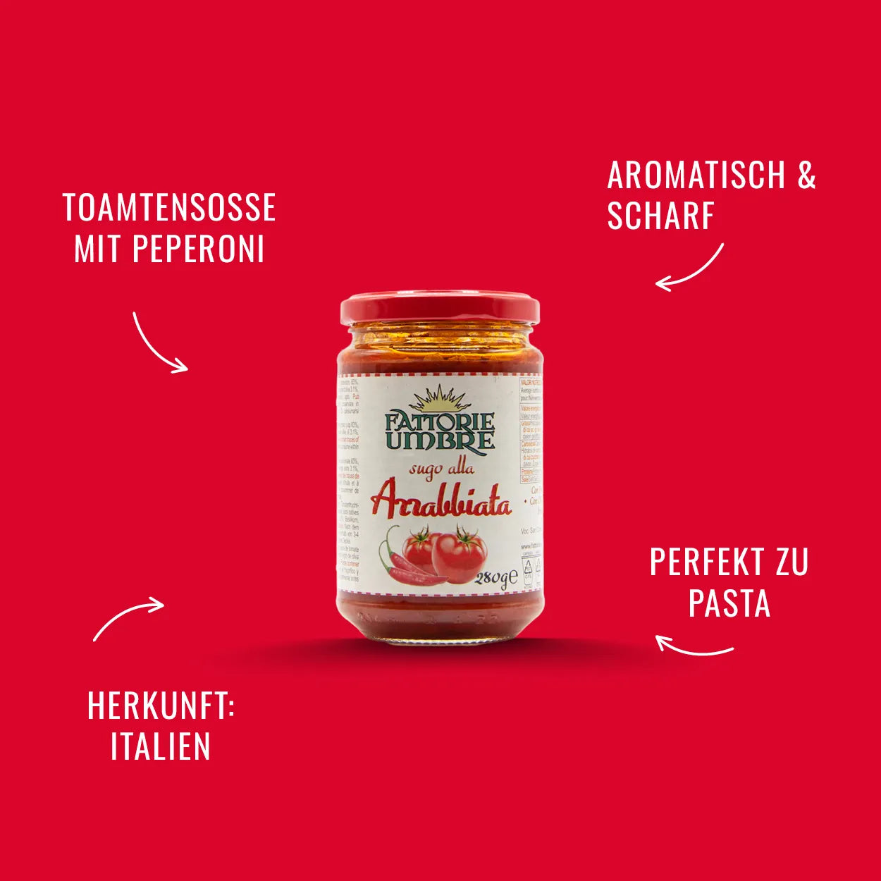 Fattorie Umbre Sugo alla Arrabbiata 280 g