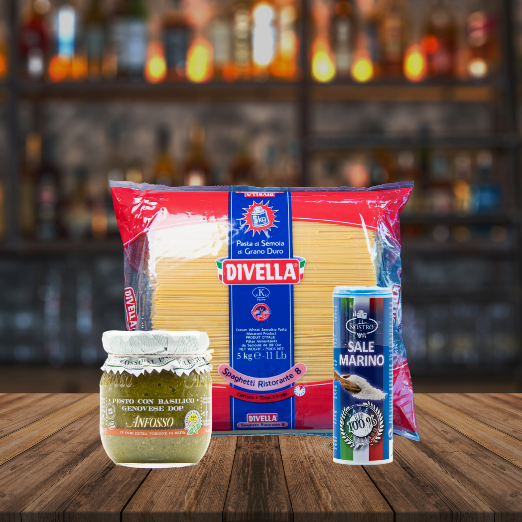 Grünes Pasta-Set