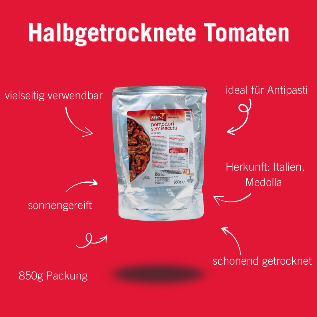 Halbgetrocknete Tomaten 850g