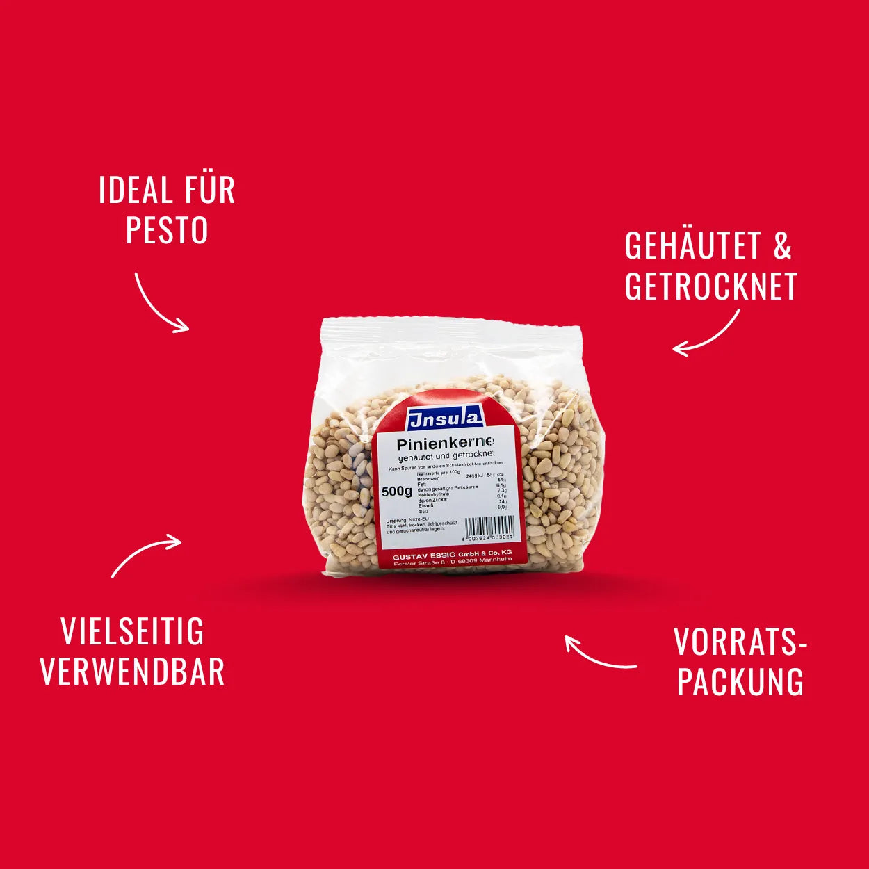 Insula Pinienkerne 500 g