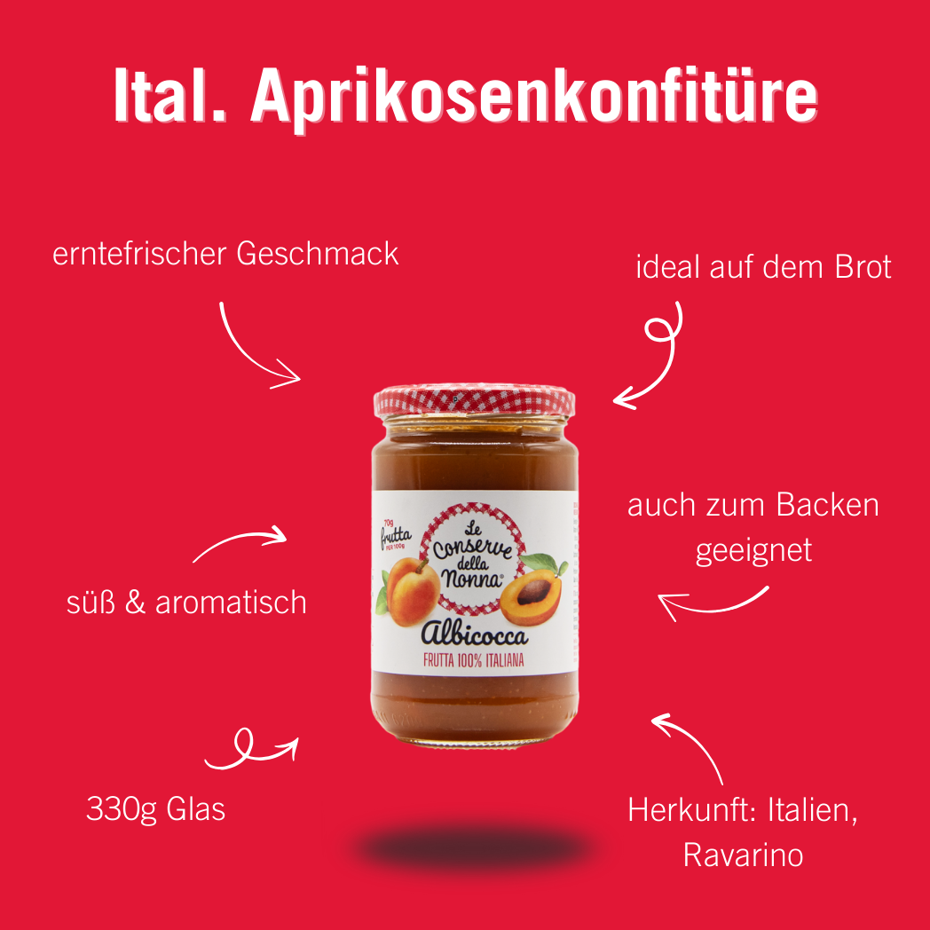 Ital. Aprikosenkonfitüre 330gr