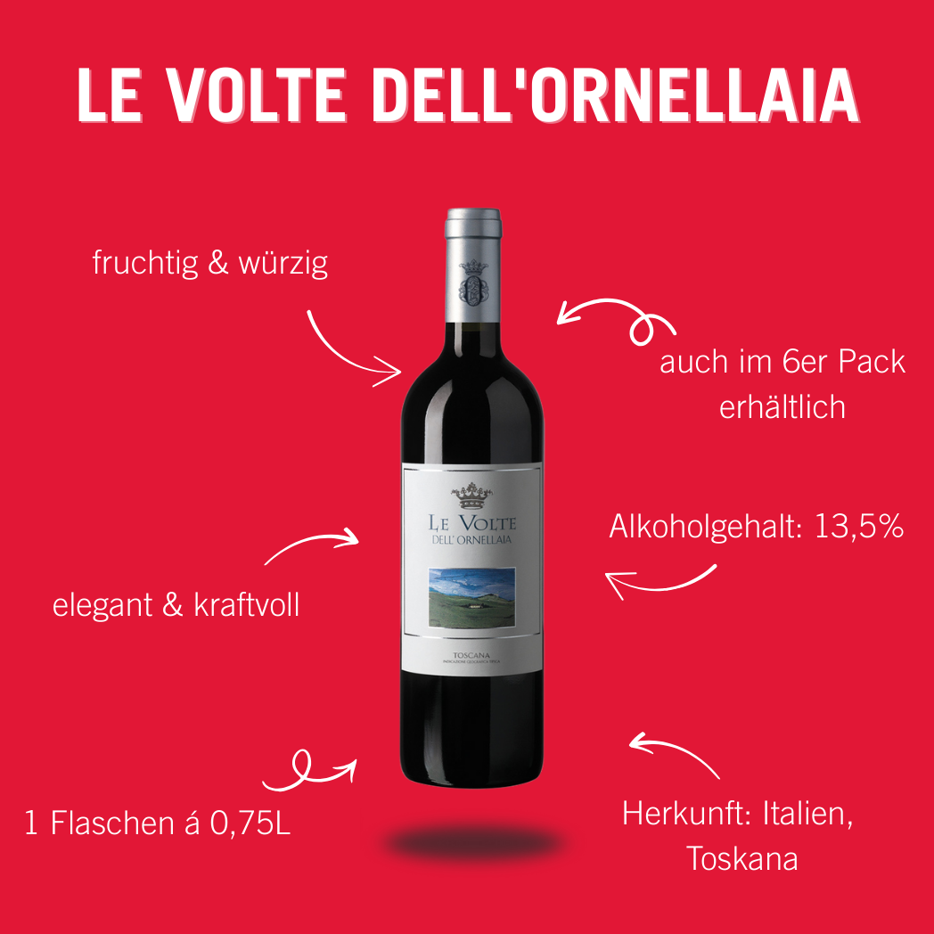 LE VOLTE DELL'ORNELLAIA TOSCANA IGT (1 Fl., á 0,75l)