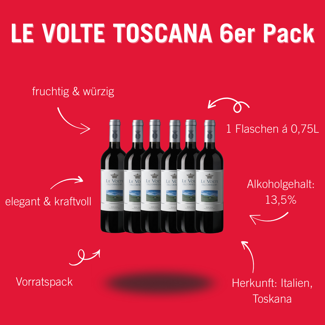 LE VOLTE DELL'ORNELLAIA TOSCANA IGT (6 Fl., á 0,75l)