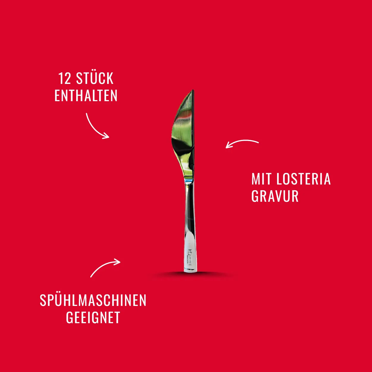 L‘Osteria Pizzamesser (12 Stück)