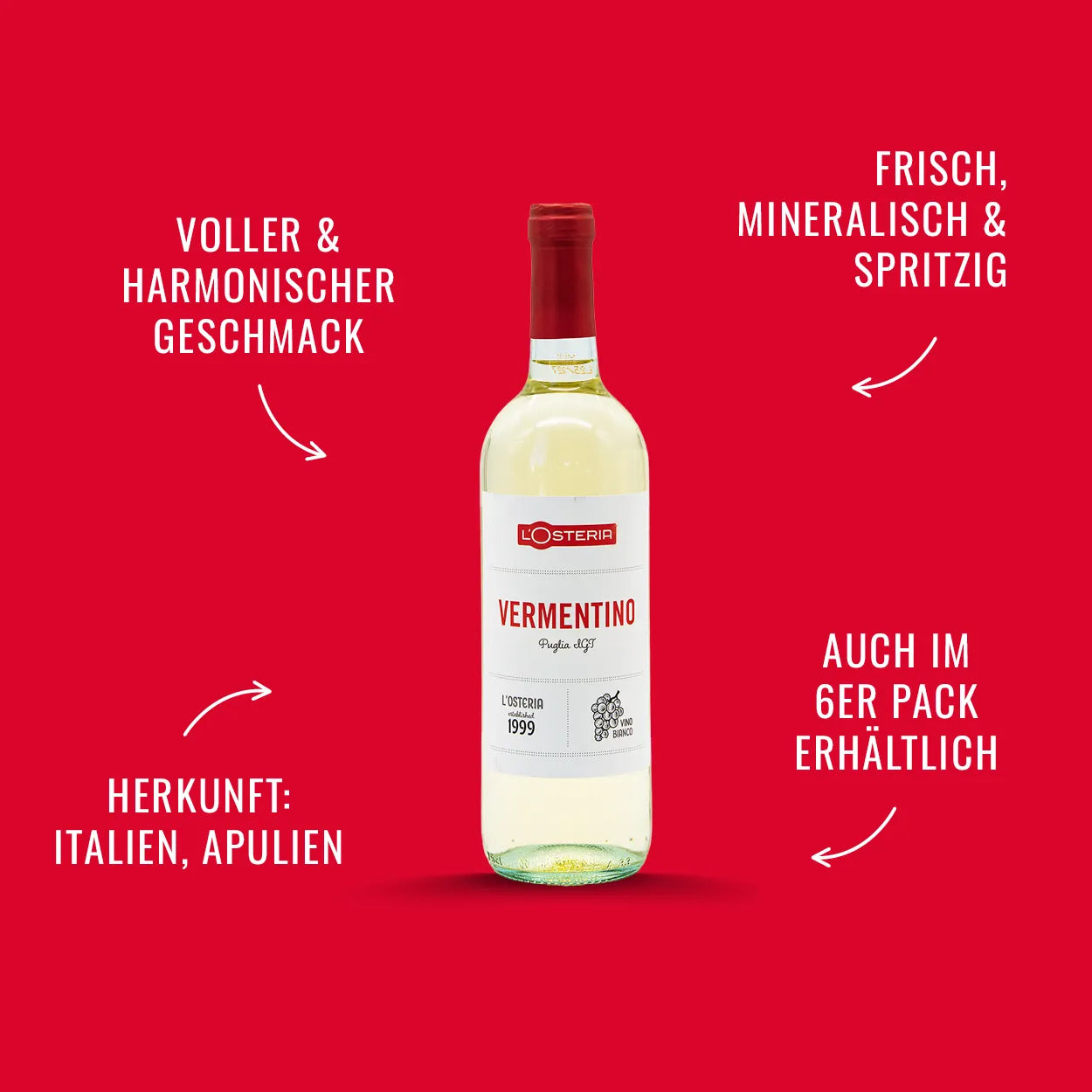 L'Osteria Vermentino Di Puglia IGT | alc. 12,5%
