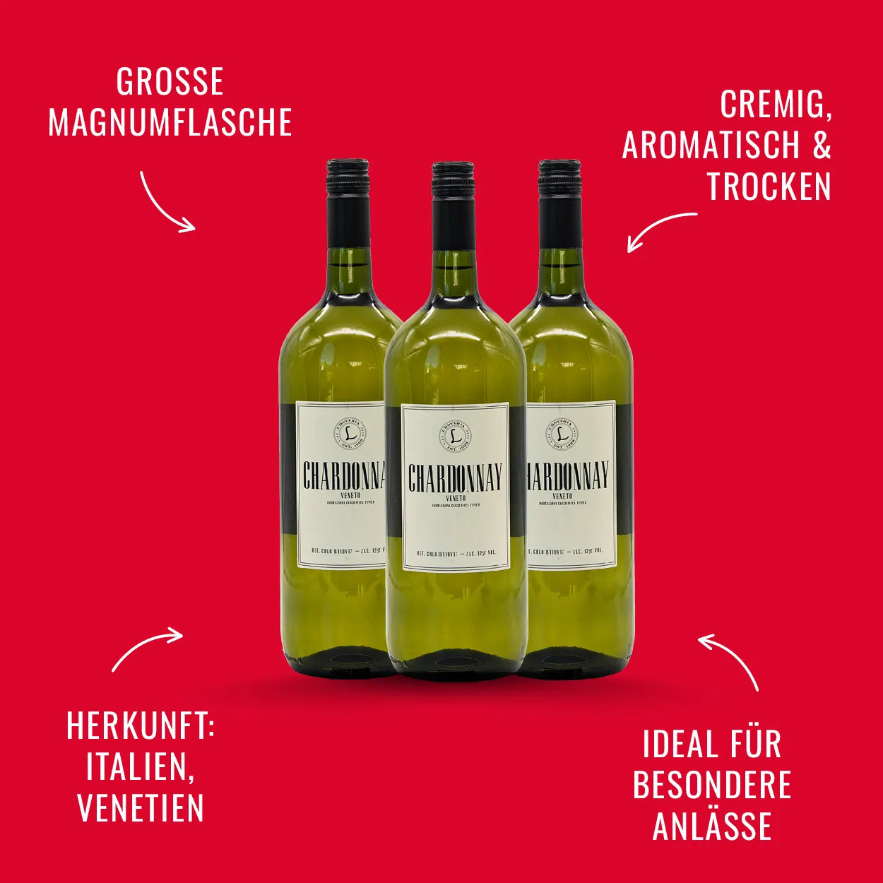 L’Osteria Chardonnay, 3 Fl. | alc. 12%