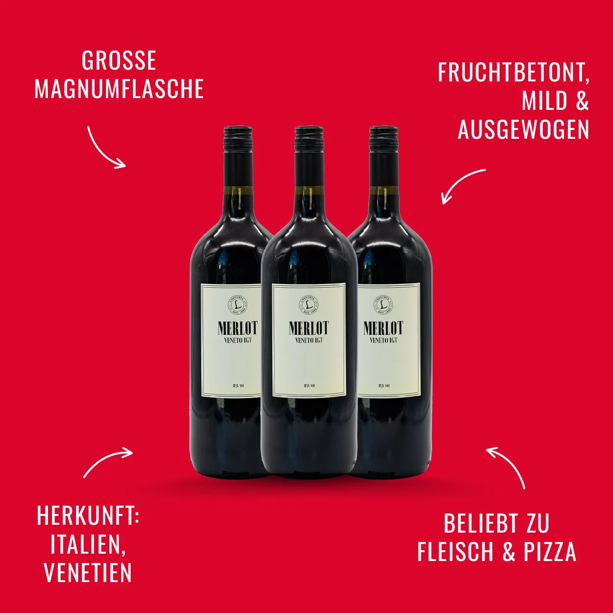 L’Osteria Merlot, 3 Fl. | alc. 12%