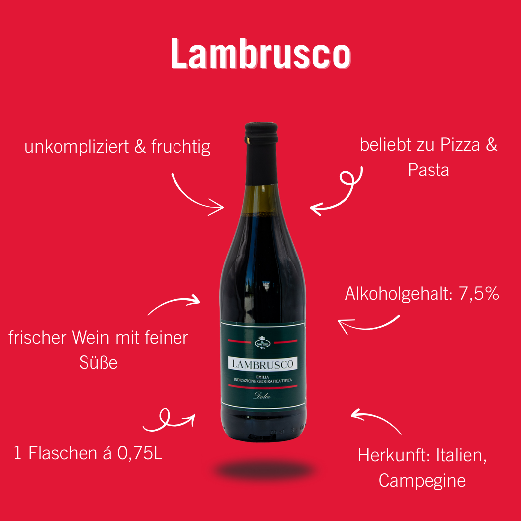 Lambrusco (1 Fl., á 0,75l)