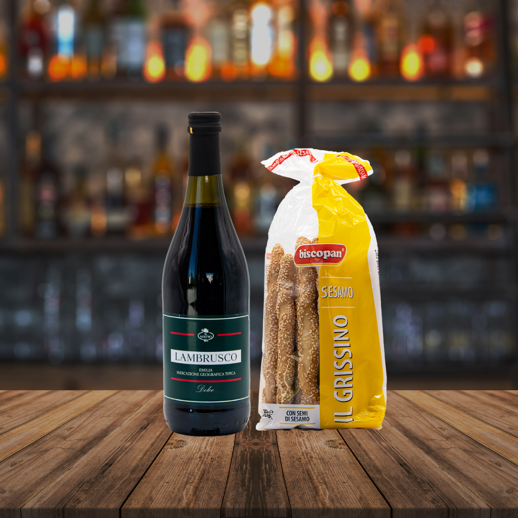 Lambrusco & Grissino Sesam