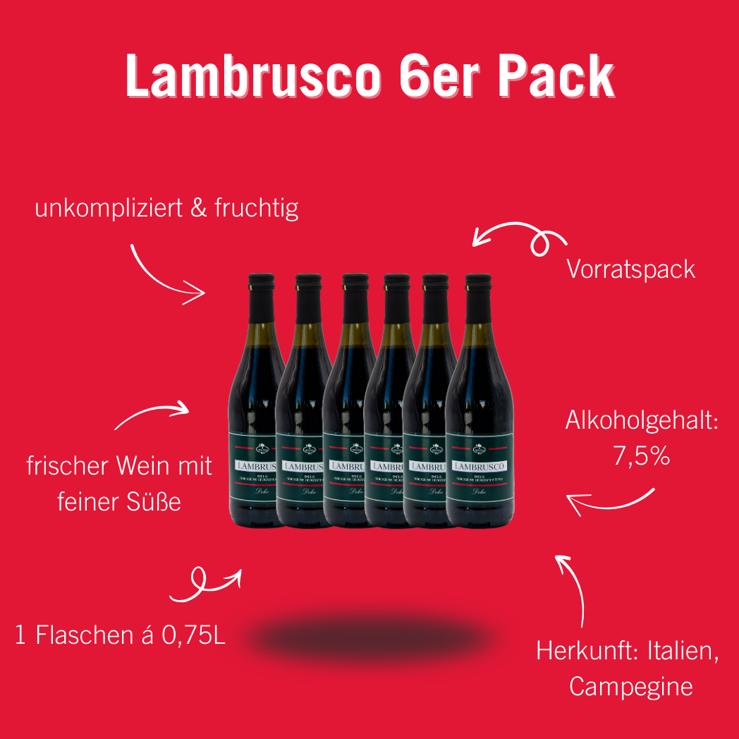 Lambrusco (6 Fl., á 0,75l)