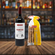 PRIMITIVO PUGLIA IGT L'OSTERIA & Grissino Sesam