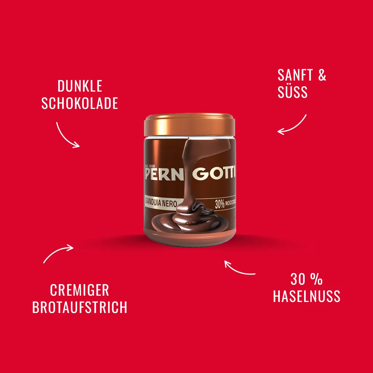 Pernigotti Gianduia Creme dunkel 330 g
