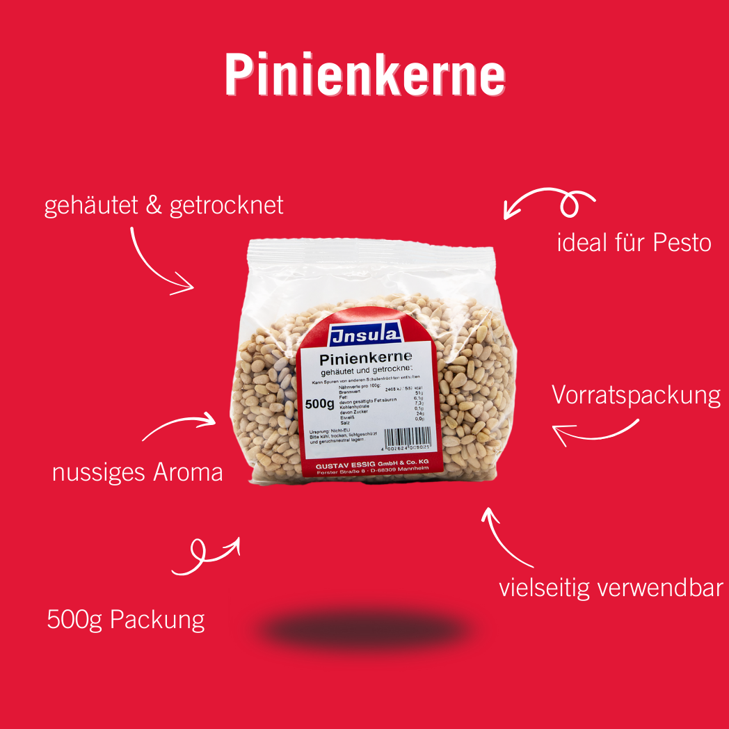 pinienkerne aufbewahren Insula Pinienkerne 500 g – L'Osteria Onlineshop
