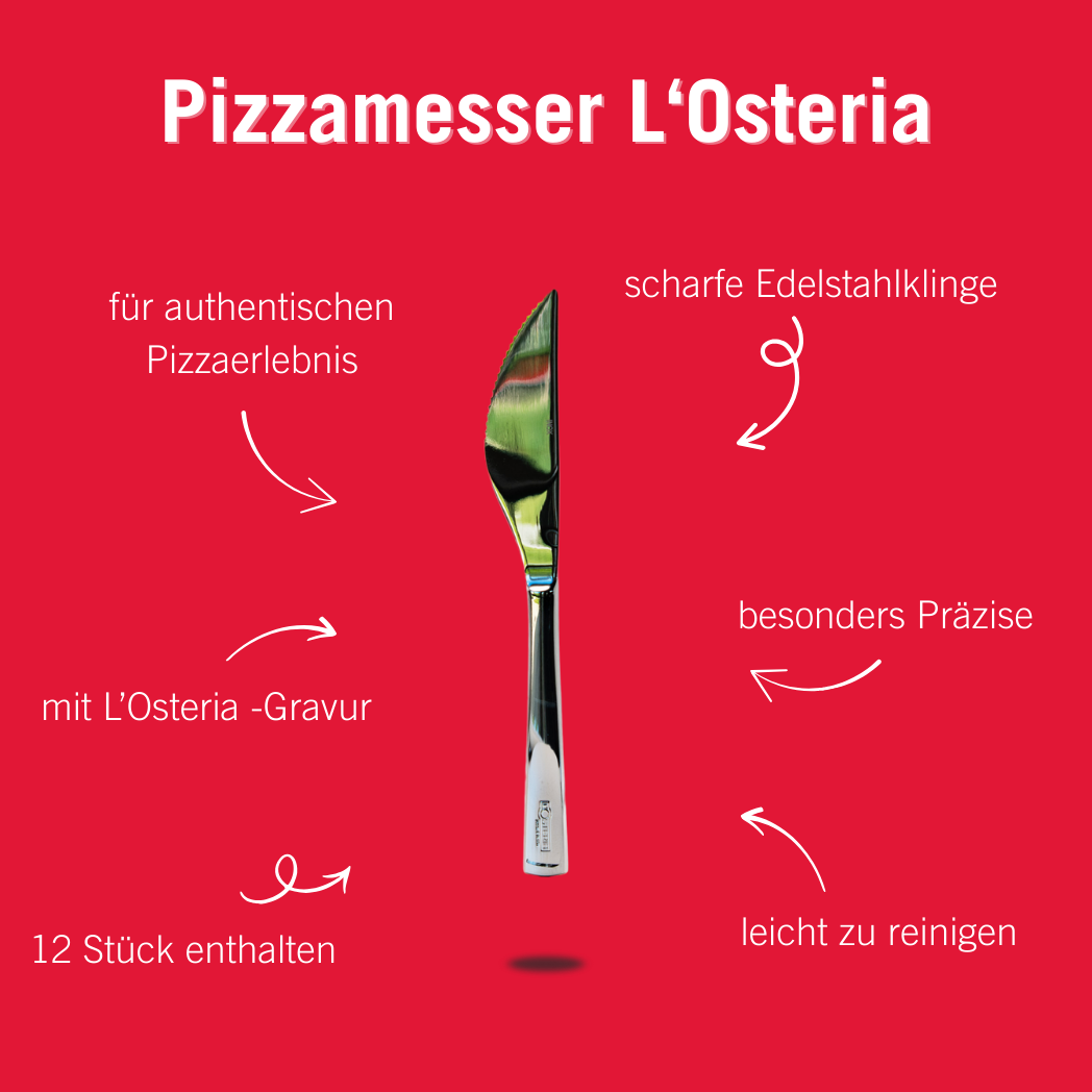 Pizzamesser L‘Osteria (12 Stück)