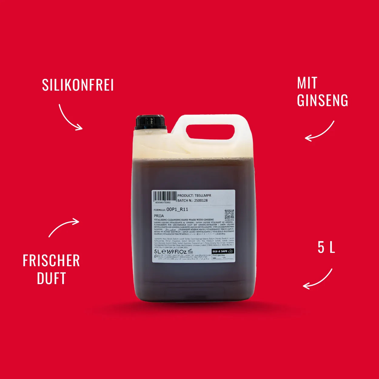 Prija Flüssigseife mit Ginseng Nachfüllpack 5 L