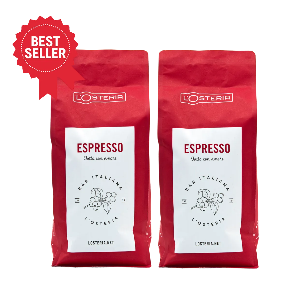 L'Osteria Espresso Vorteilspack 2 x 1 Kg