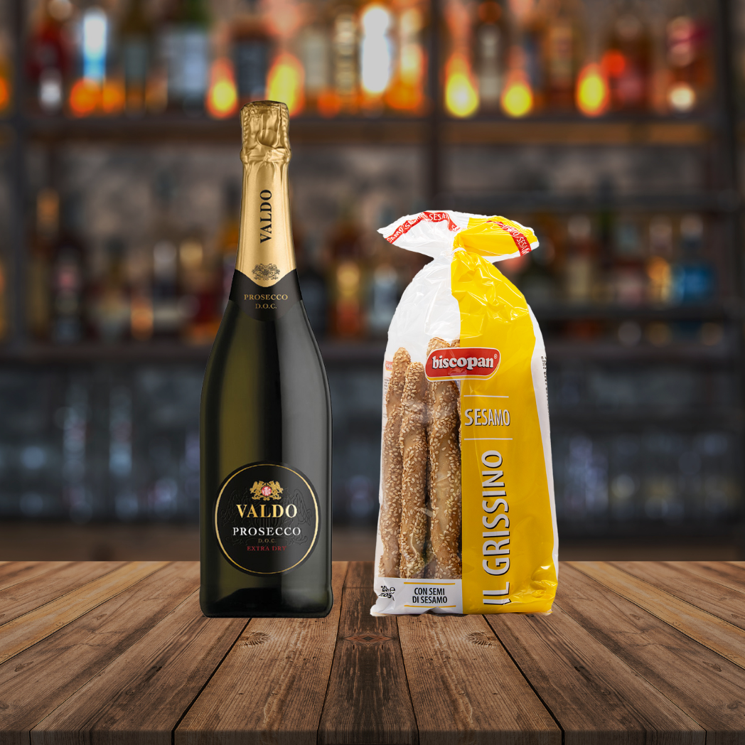 VALDO PROSECCO SPUMANTE & Grissino Sesam