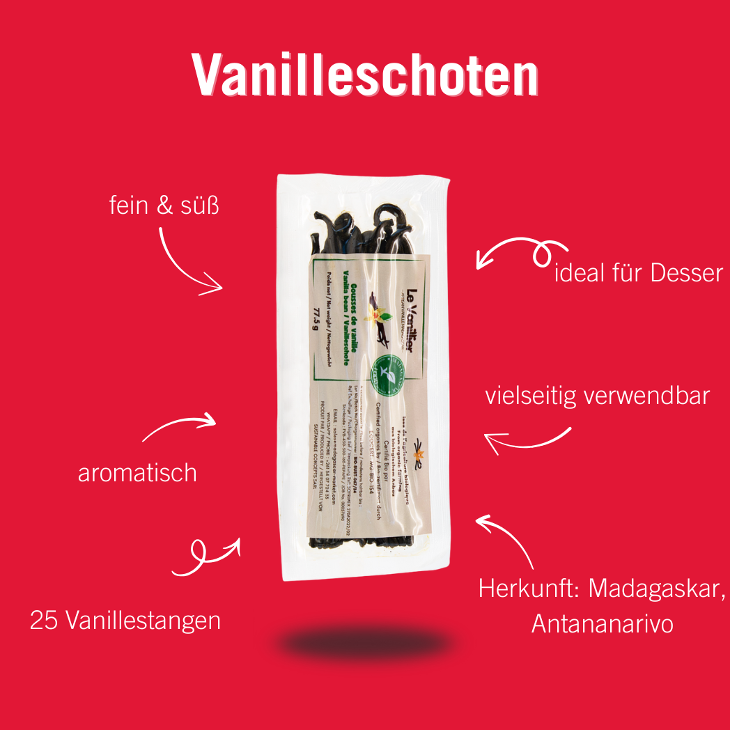 Vanilleschoten (1 Packung à 25 Stück)