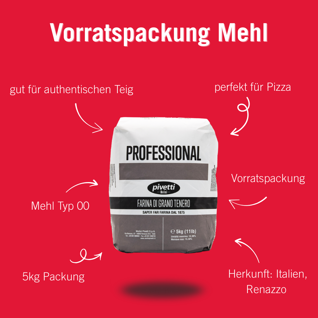 Vorratspackung Mehl Typ 00 5 Kg