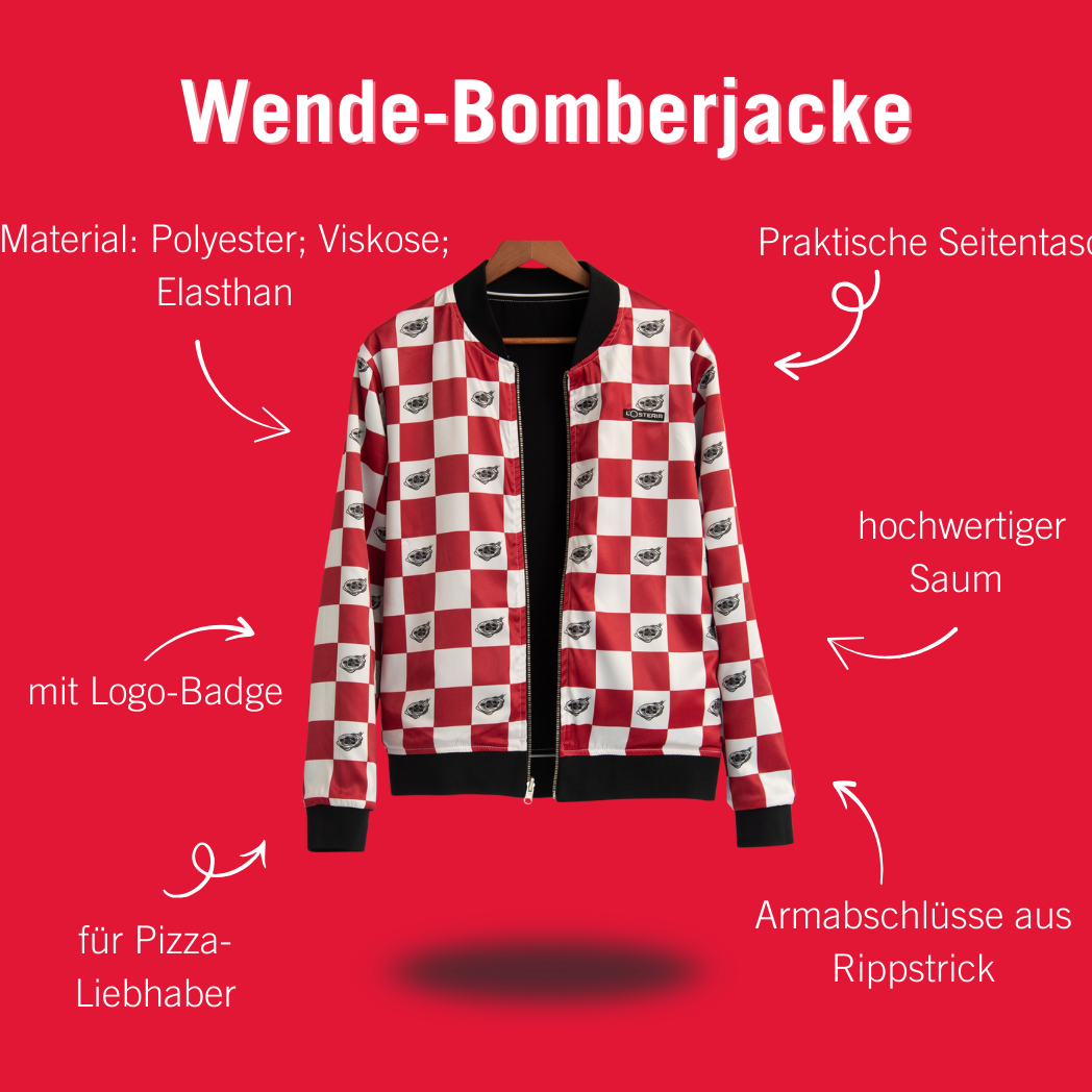 Wende-Bomberjacke Pizza-Lover
