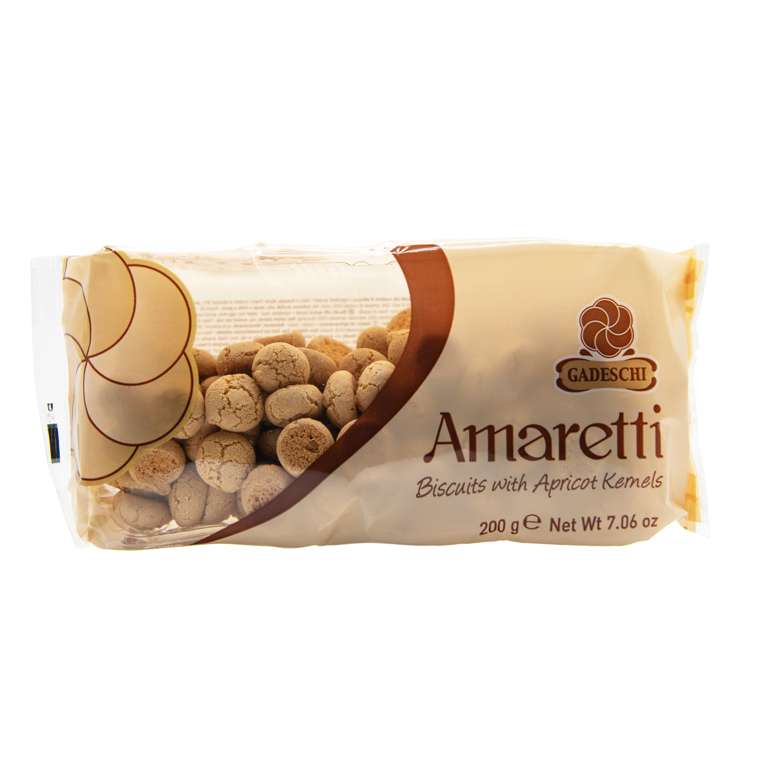 Gadeschi Amaretti mit Aprikosenkernen in der 200 Gramm Packung im L'Osteria Shop