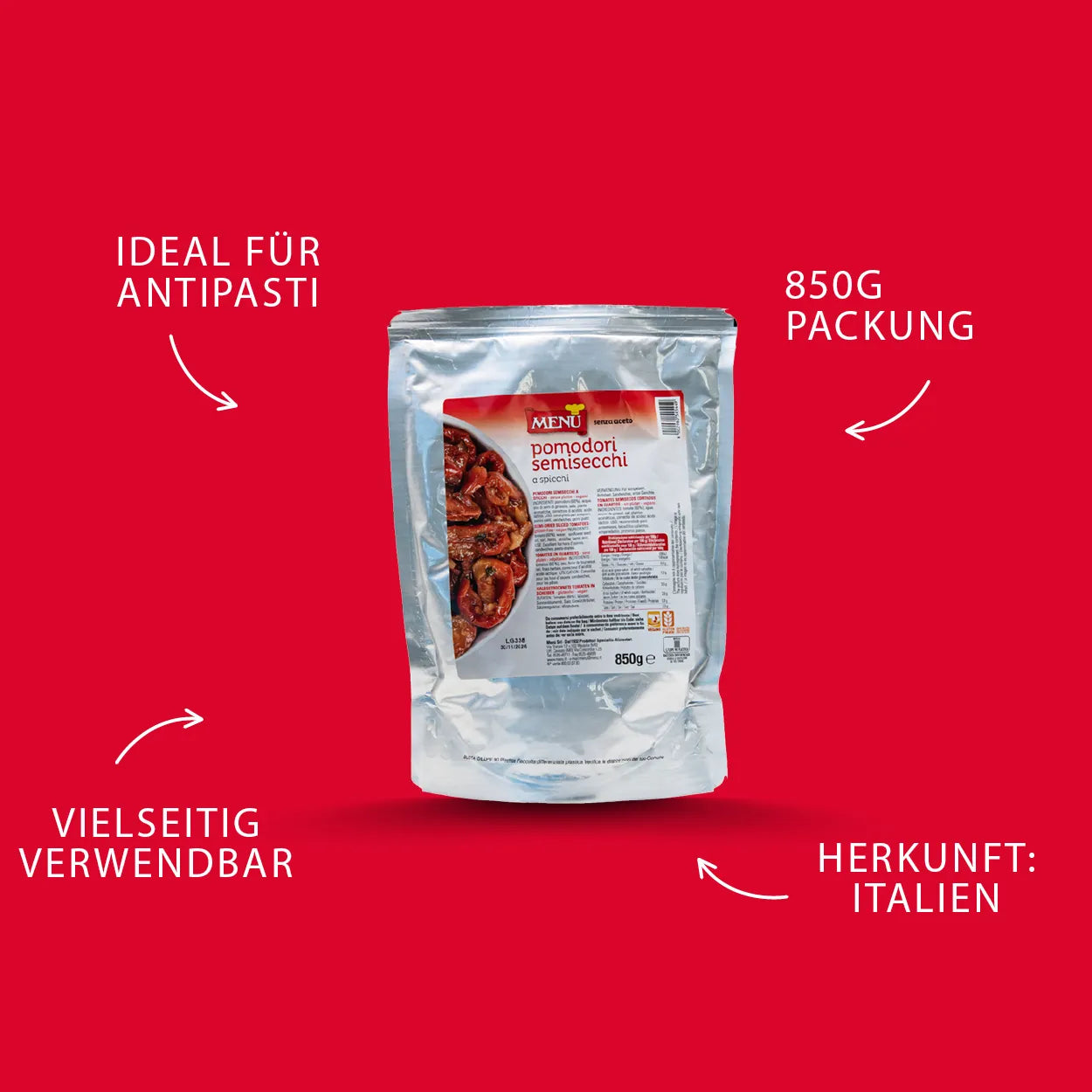 Menu Halbgetrocknete Tomaten 850 g