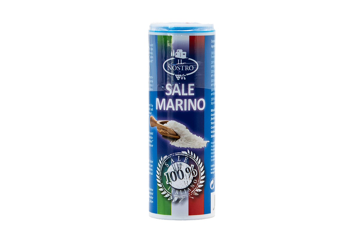 Das Il Nostro Sale Marino Meersalz in der 220 Gramm Dose