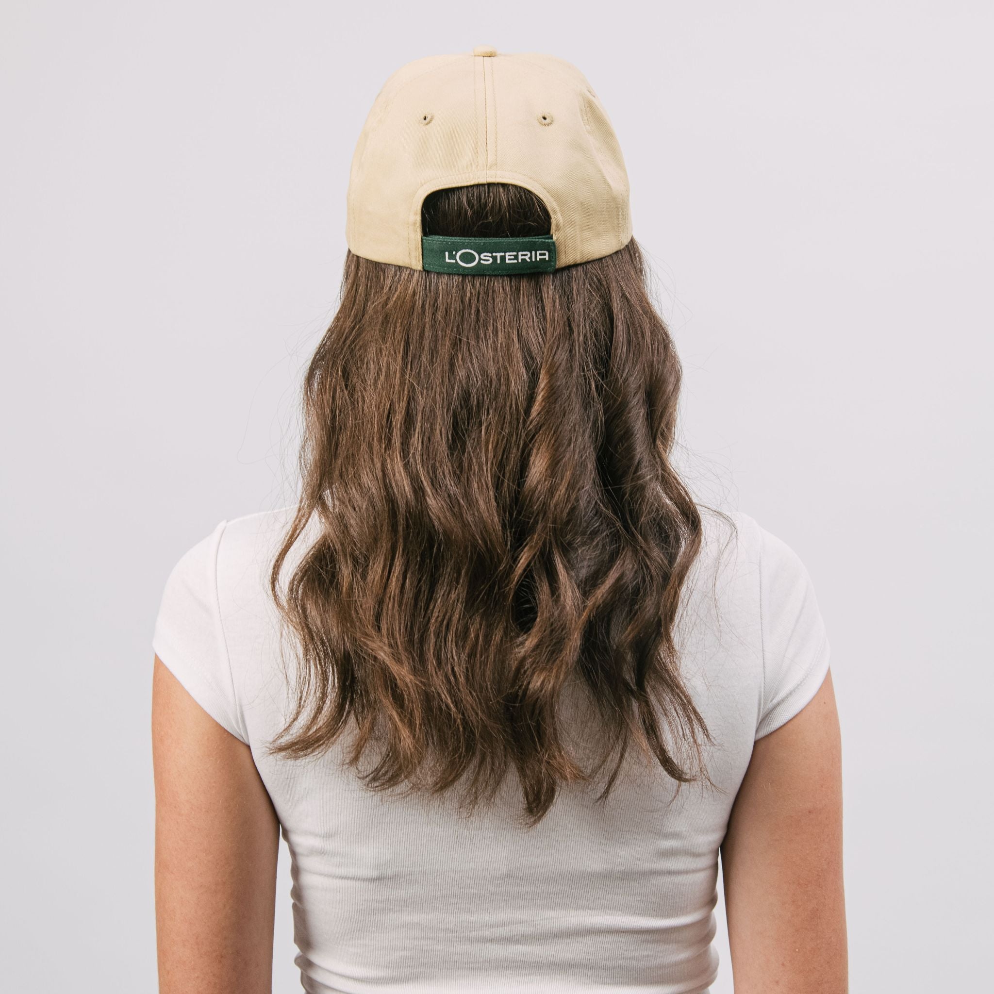 Die beige grüne basecap Pasta Lover aus der Pasta Kollektion der L'Osteria