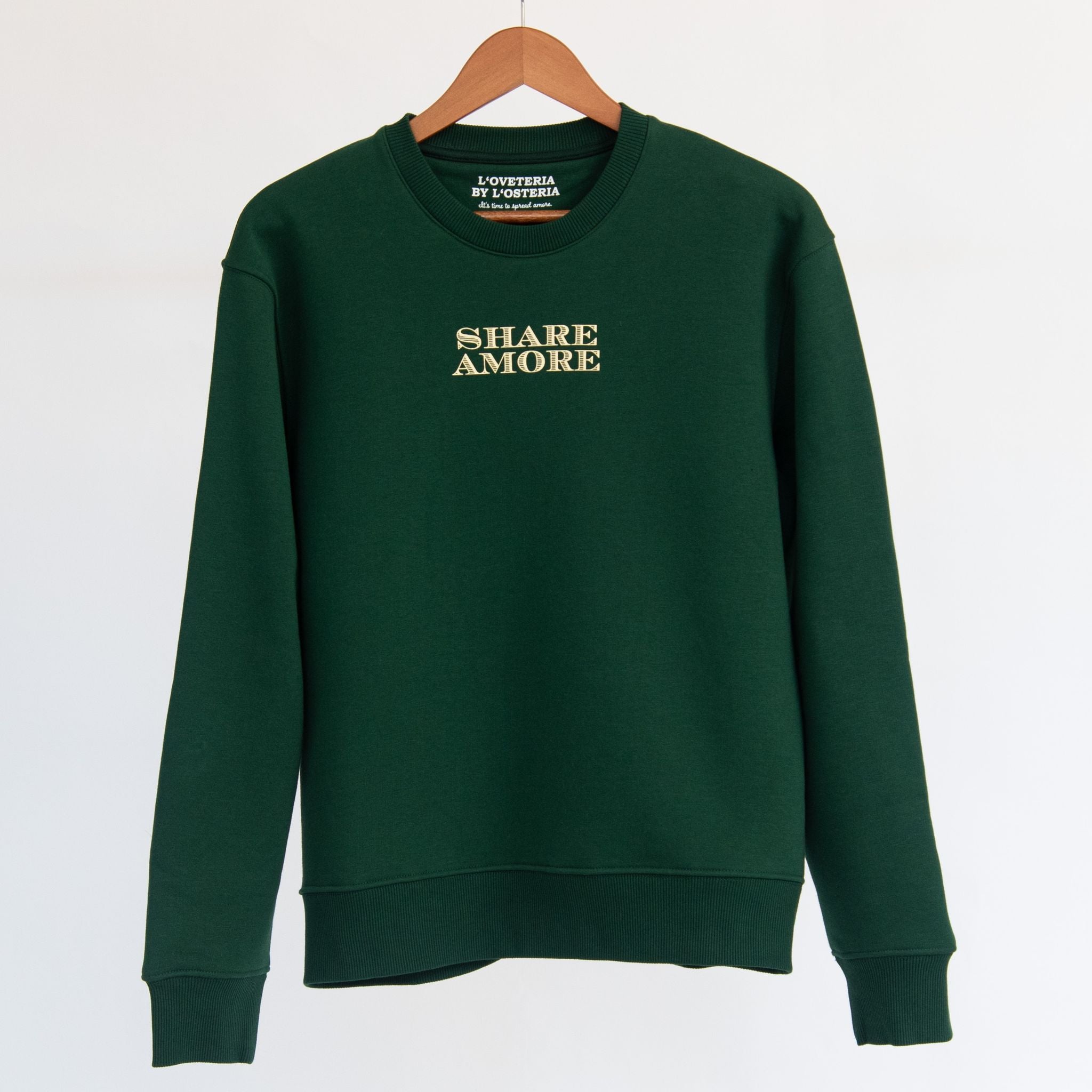 Der grüne Oversized Pullover aus der Pasta Kollektion der L'Osteria