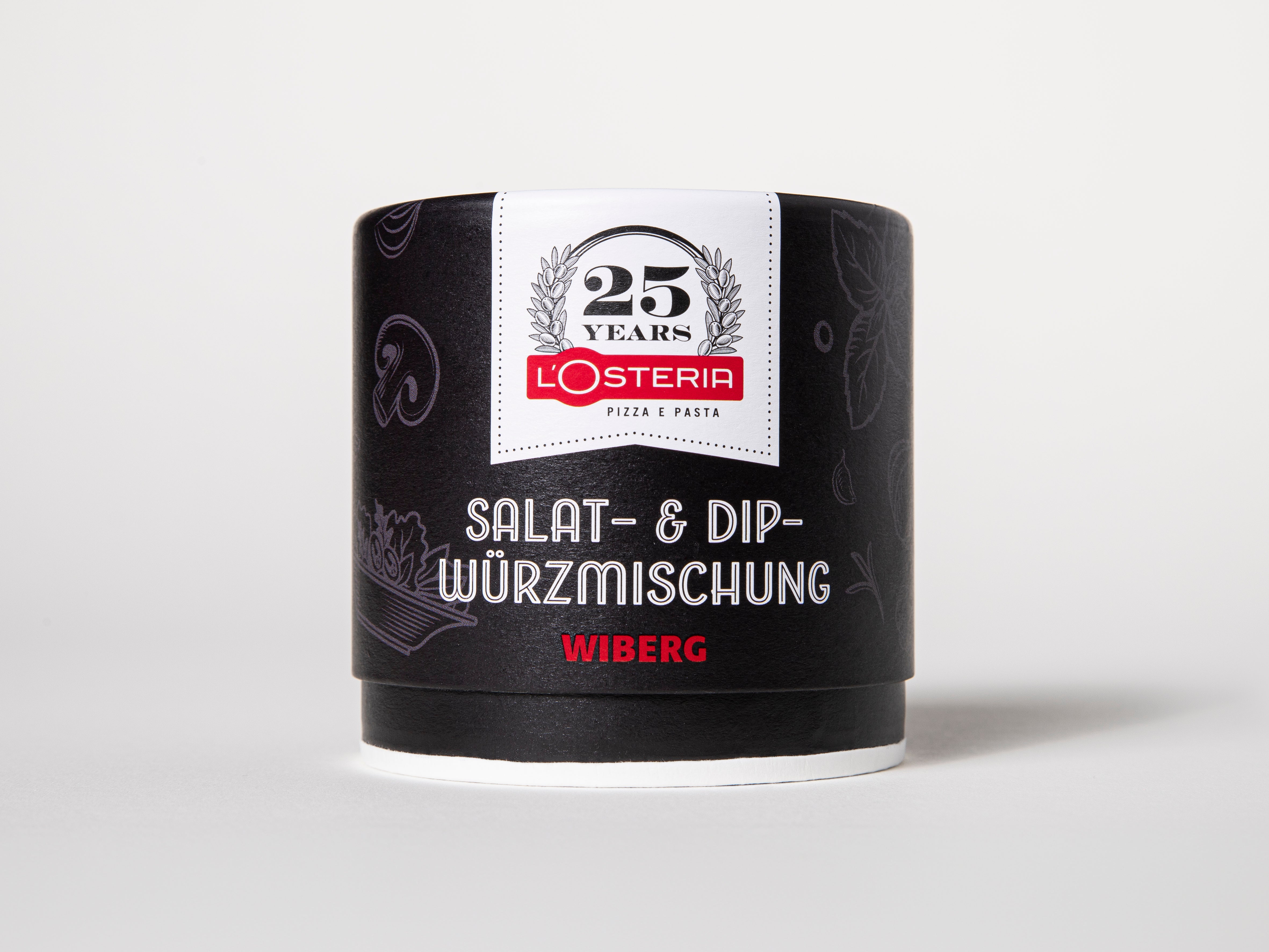 Die Salat Gewürz- und Dip Würzmischung in der 100g Dose der L'Osteria
