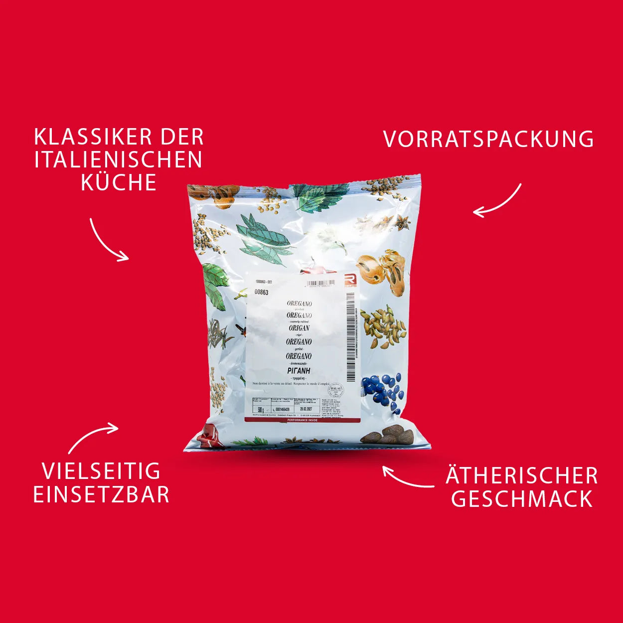 RAPS Oregano Vorratspackung 500 g