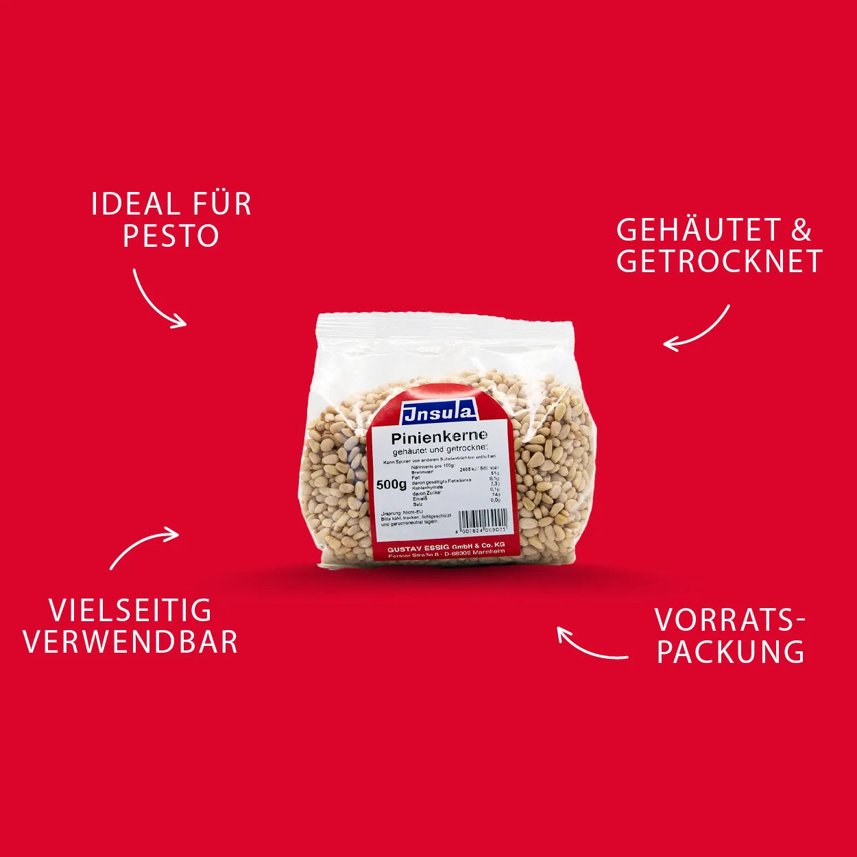Insula Pinienkerne 500 g