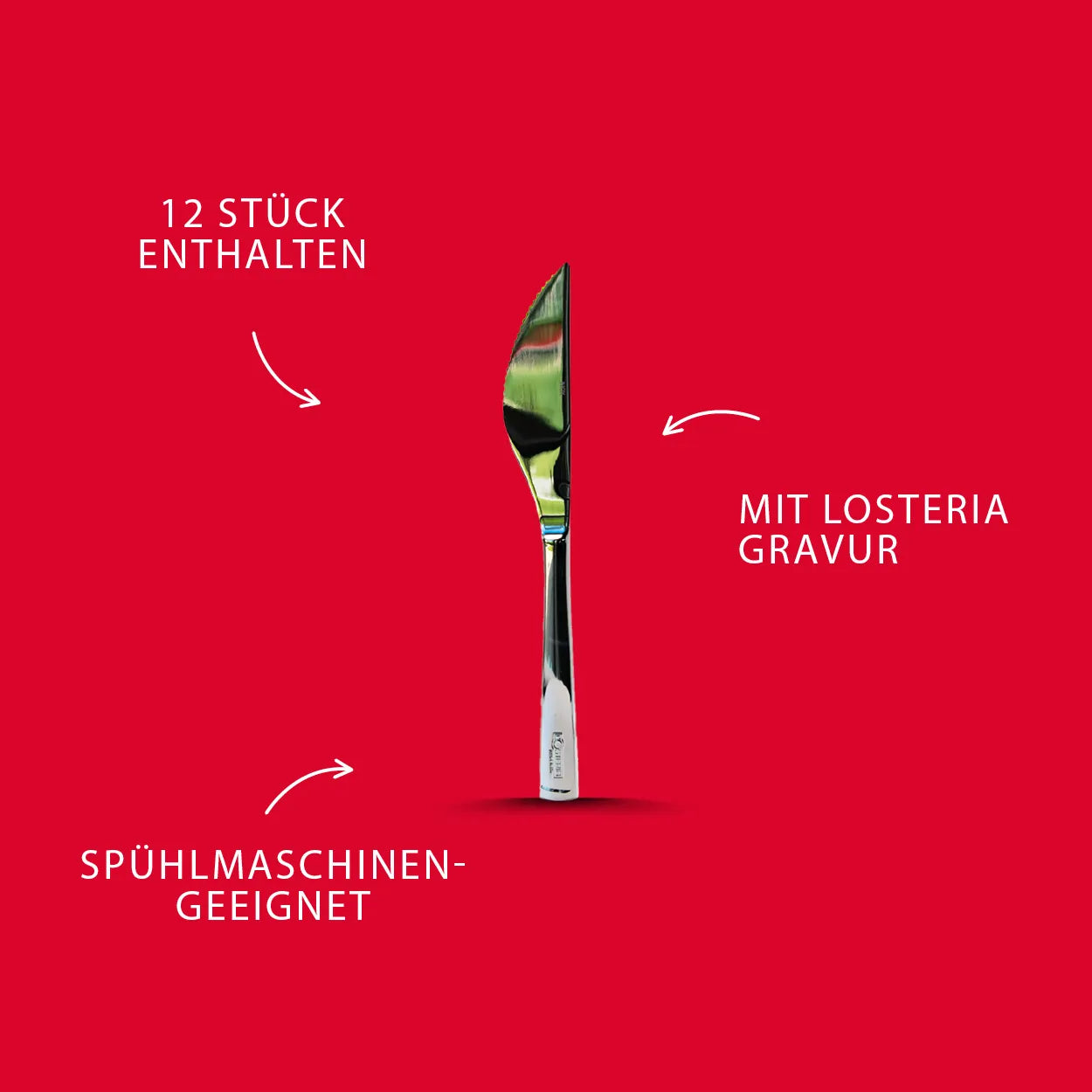 L‘Osteria Pizzamesser (12 Stück)