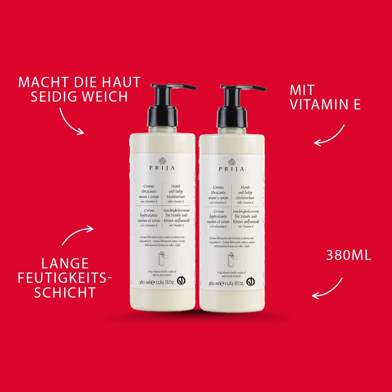 Prija Feuchtigkeitslotions, 2er Set