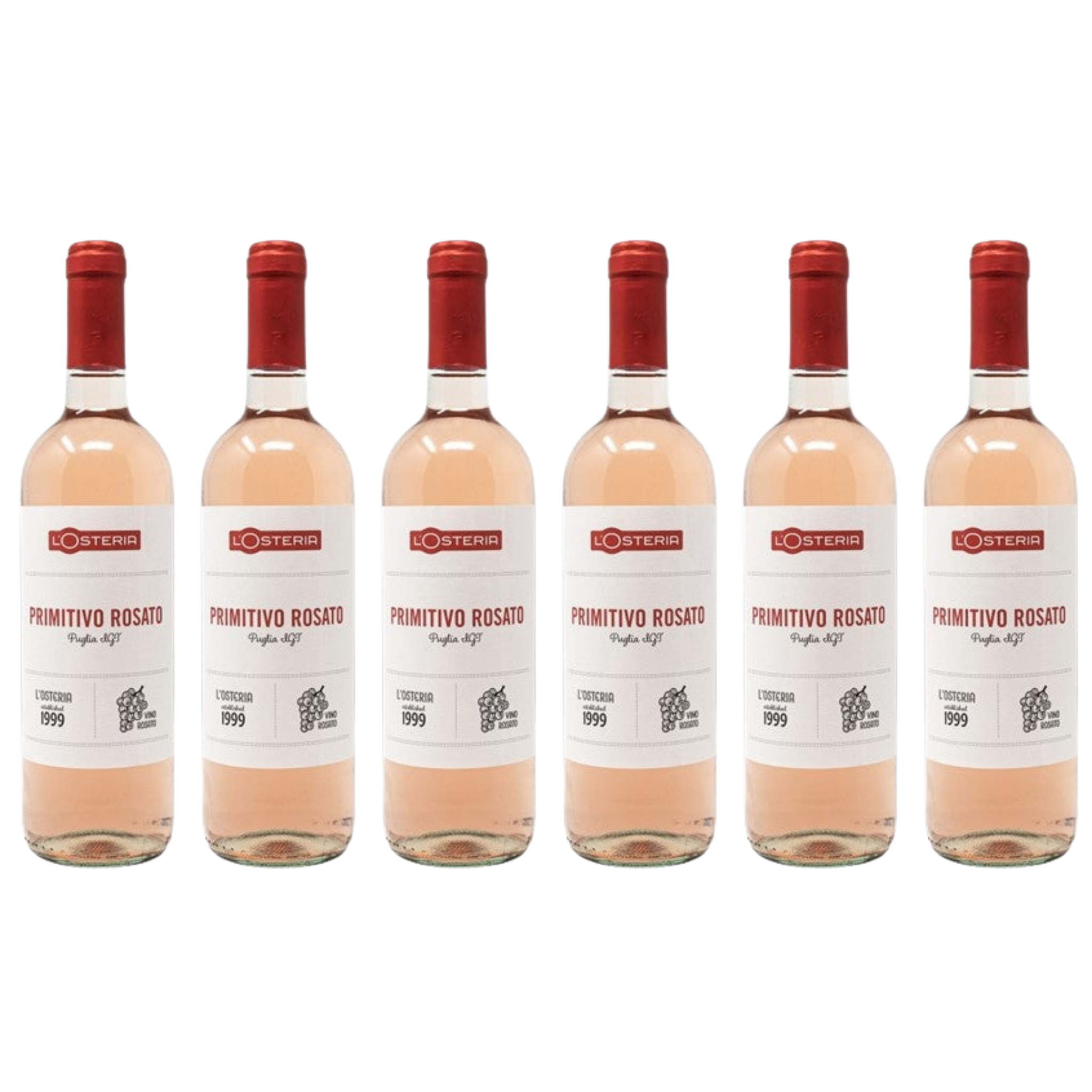 L'Osteria Primitivo Rosato Di Puglia IGT, 6 Fl. | alc. 12%
