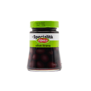 Schwarze Oliven in Salzlake eingelegt im 270 Gramm Glas aus dem L'Osteria Shop