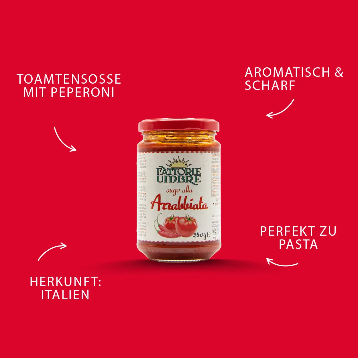 Fattorie Umbre Sugo alla Arrabbiata 280 g