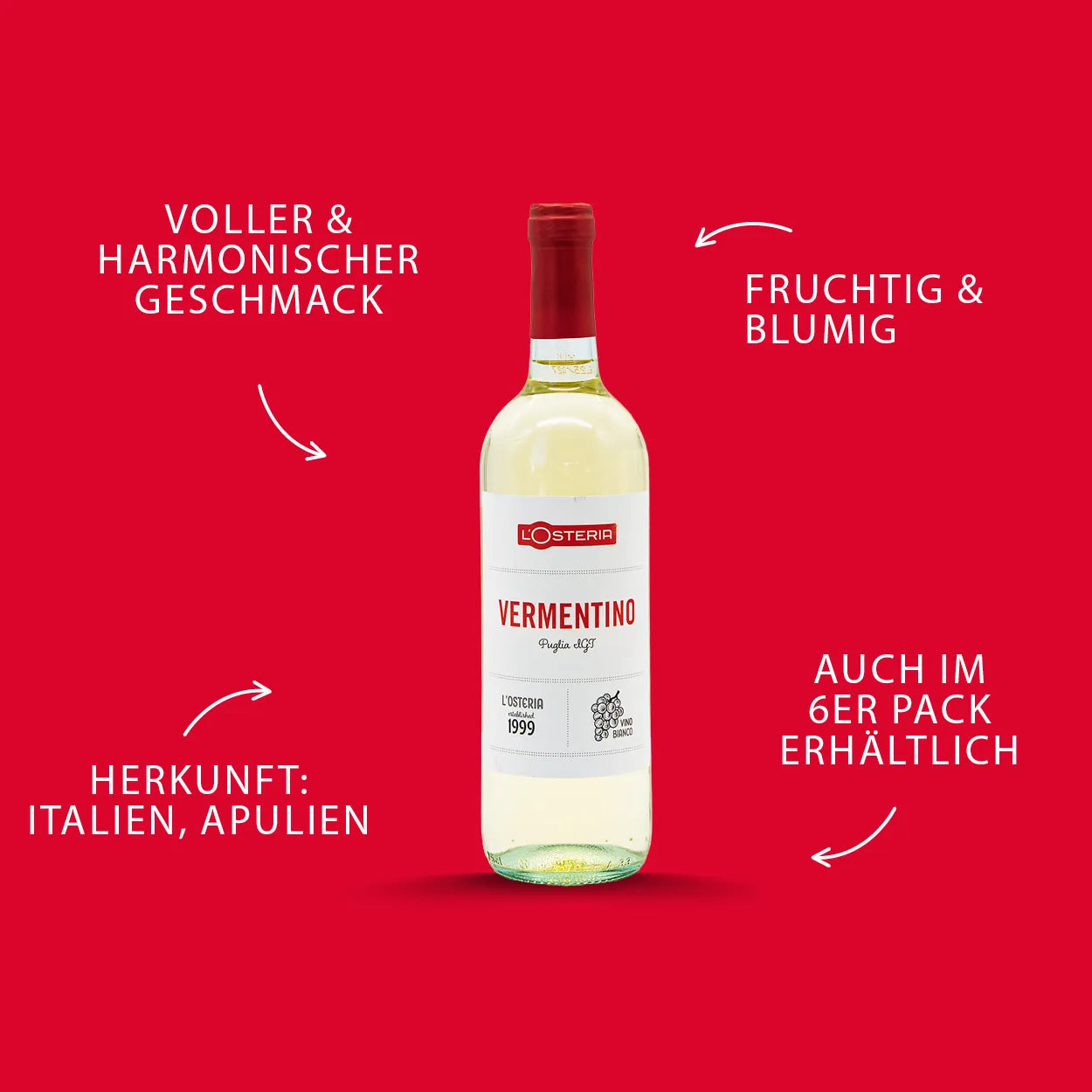L'Osteria Vermentino Di Puglia IGT | alc. 12,5%
