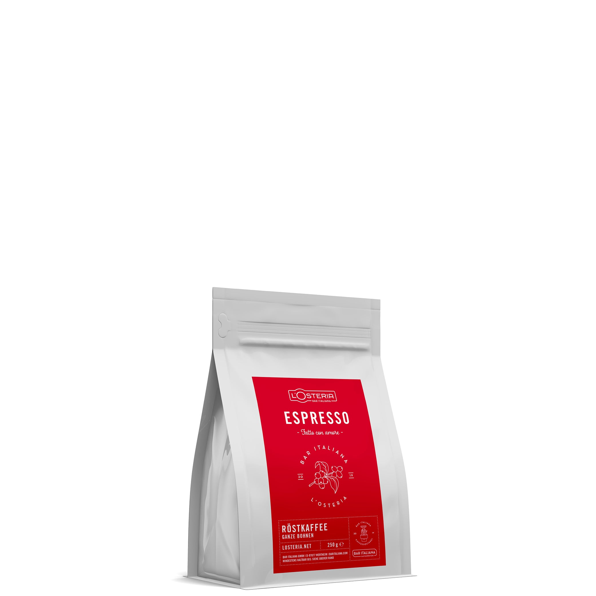 Losteria Kaffee Espresso-Bohnen im 250g beutel von L'Osteria