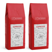 Losteria Kaffee Espresso-Bohnen im 1Kg Vorteilspack im Doppelpack von L'Osteria