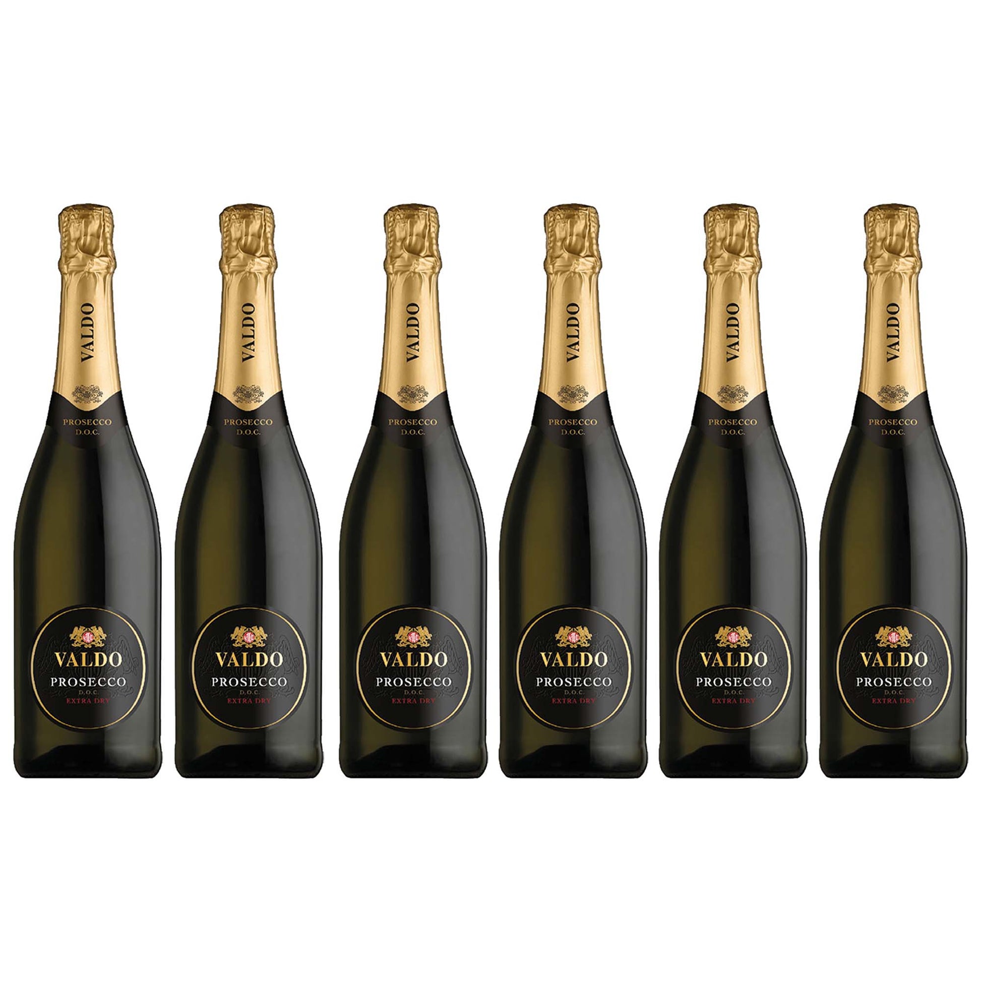 Der Valdo Prosecco Spumante in der 750ml Flasche im 6er Vorteilspack von L'Osteria